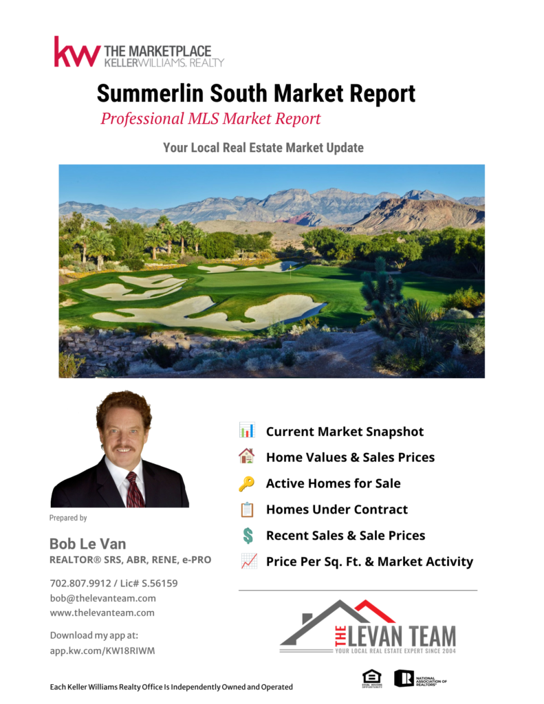 Summerlin South real estate market report