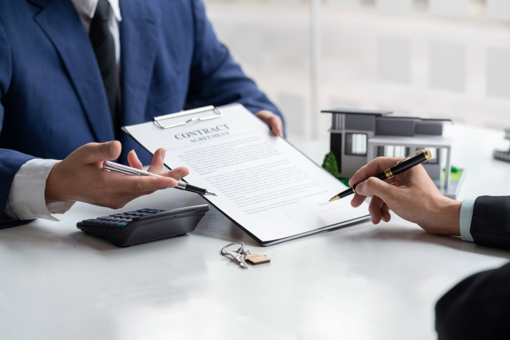 Las Vegas home seller reviewing paperwork after accepting an offer