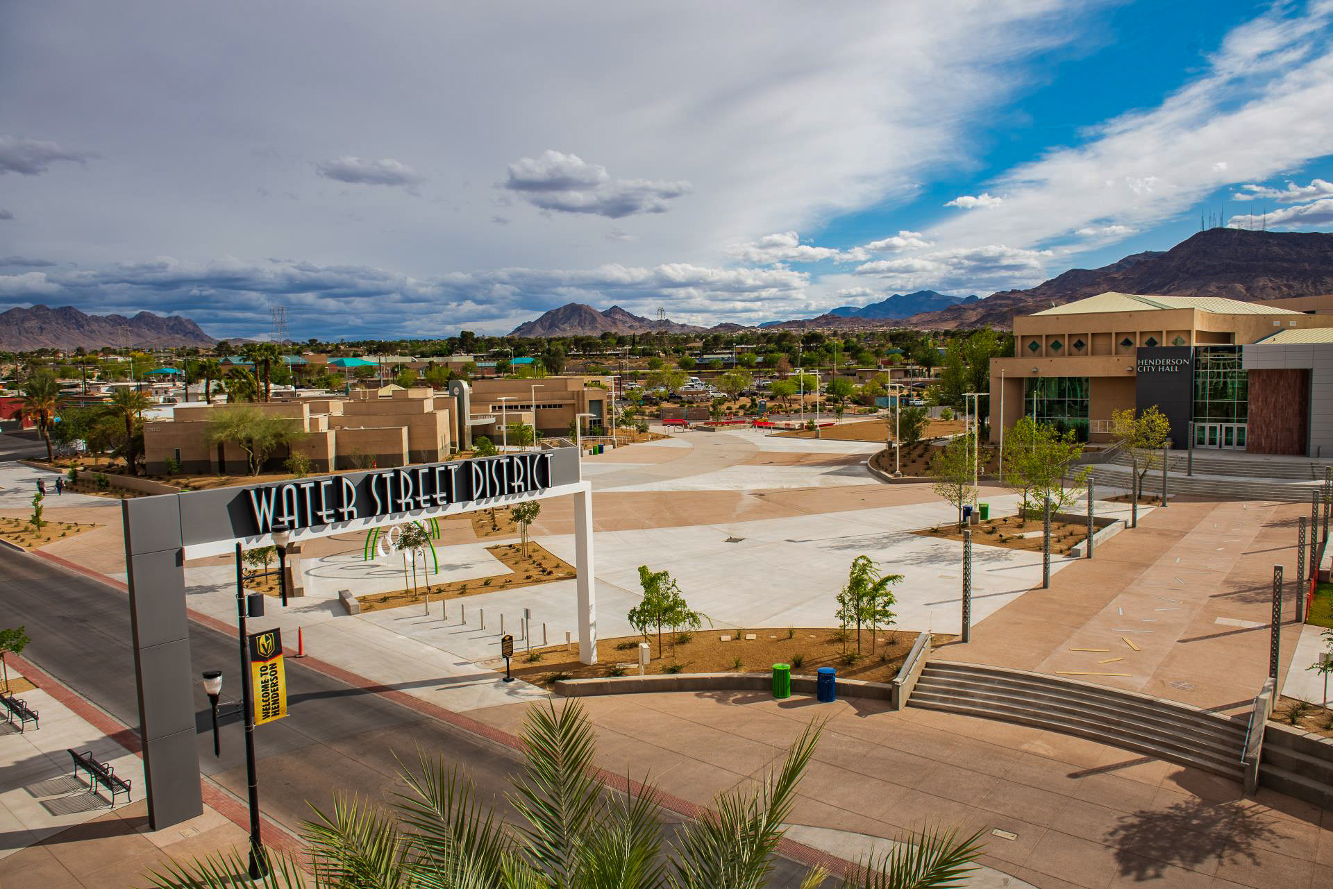 Henderson Water Street District and City Hall in Henderson Nevada