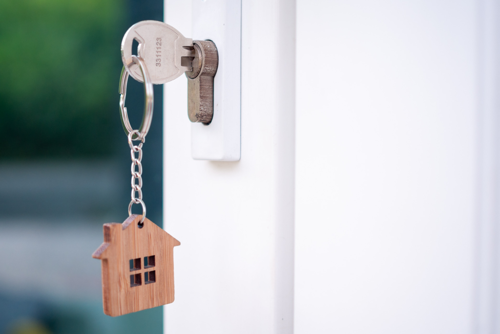 House key representing a down payment on a Las Vegas home