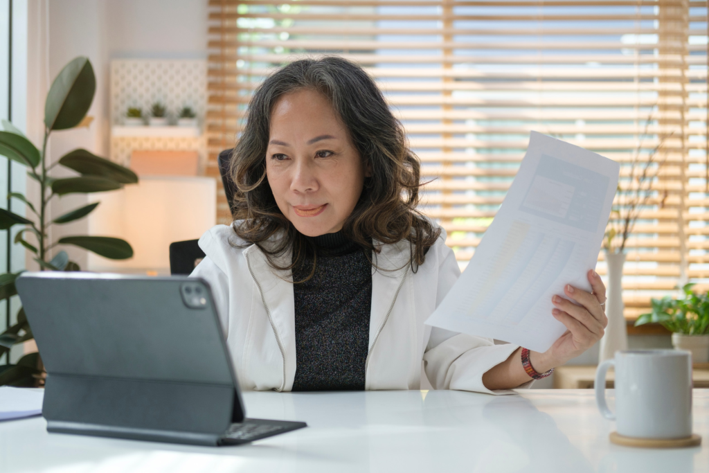 Mortgage professional reviewing a Las Vegas home loan application