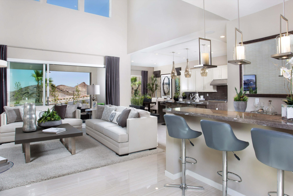 Staged Las Vegas home interior prepared for sale
