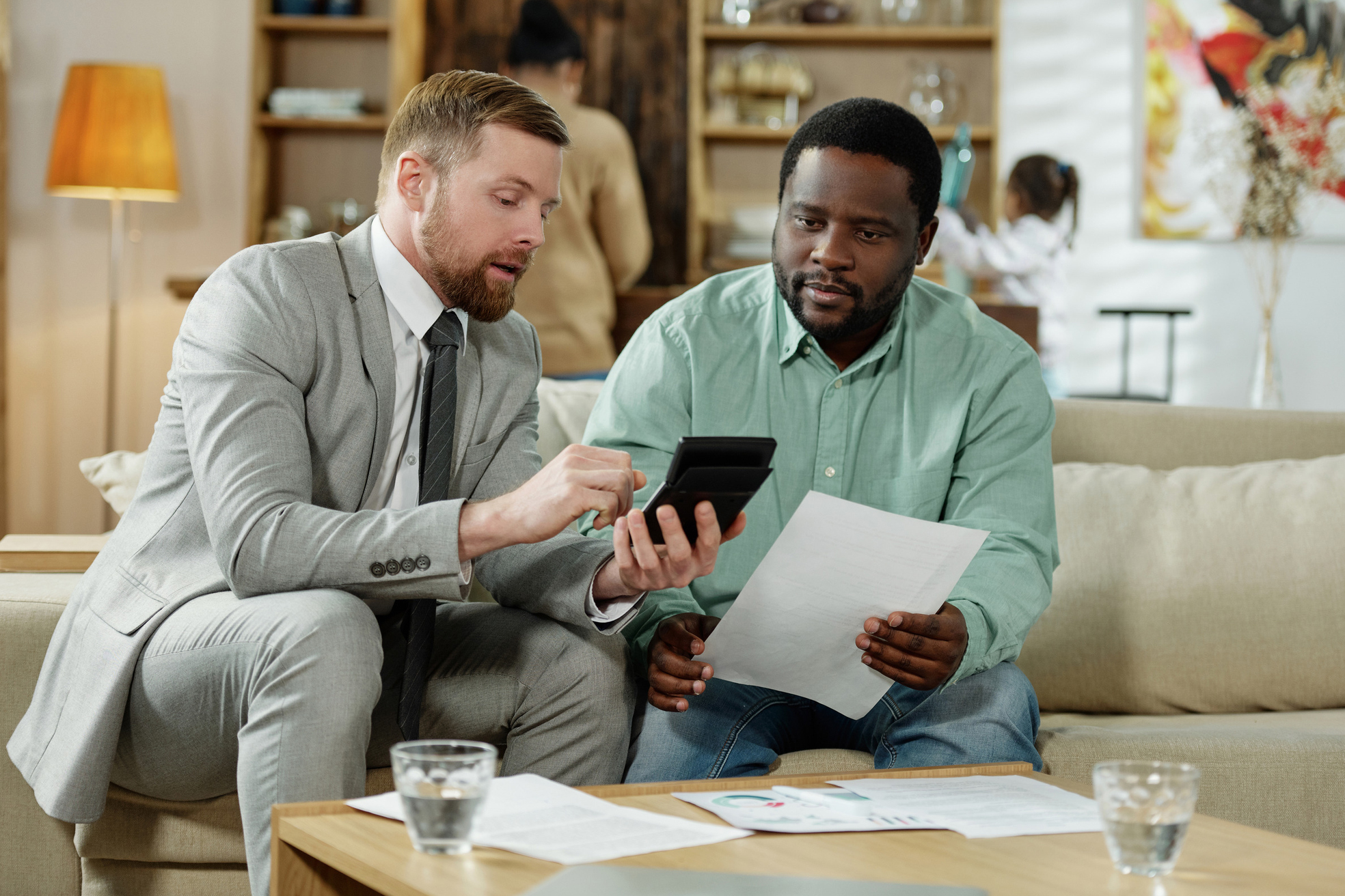 Home buyer discussing mortgage financing options in Las Vegas