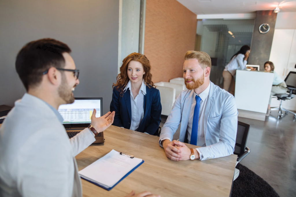 Home buyer discussing mortgage financing in Las Vegas